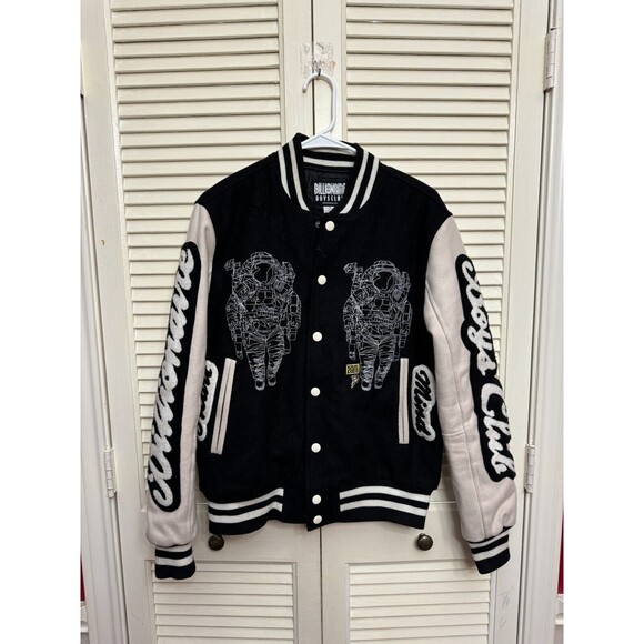 Billionaire Boys Club Wool Blend Astral Jacket Color Black White Size S